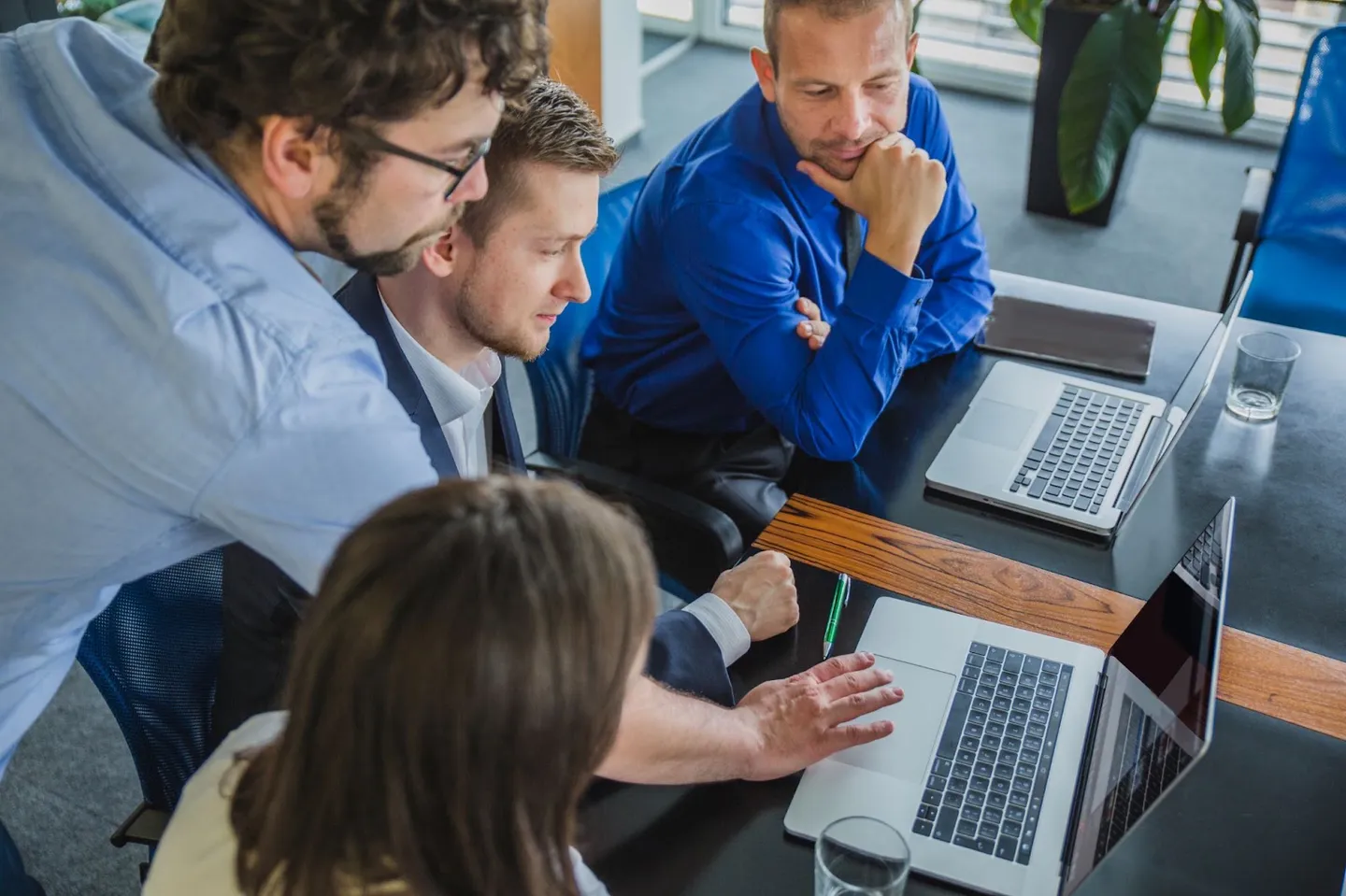 Development team collaborating on software testing strategy