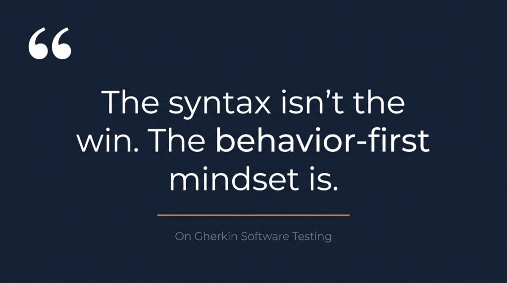The Behavior-First Mindset Behind Gherkin