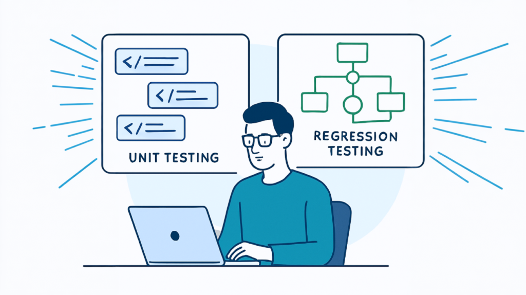 Unit Testing vs Regression Testing Developer Workflow