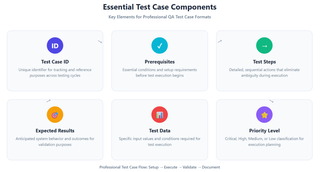 QA Test Case Components Guide - Essential Elements for Effective Testing Templates