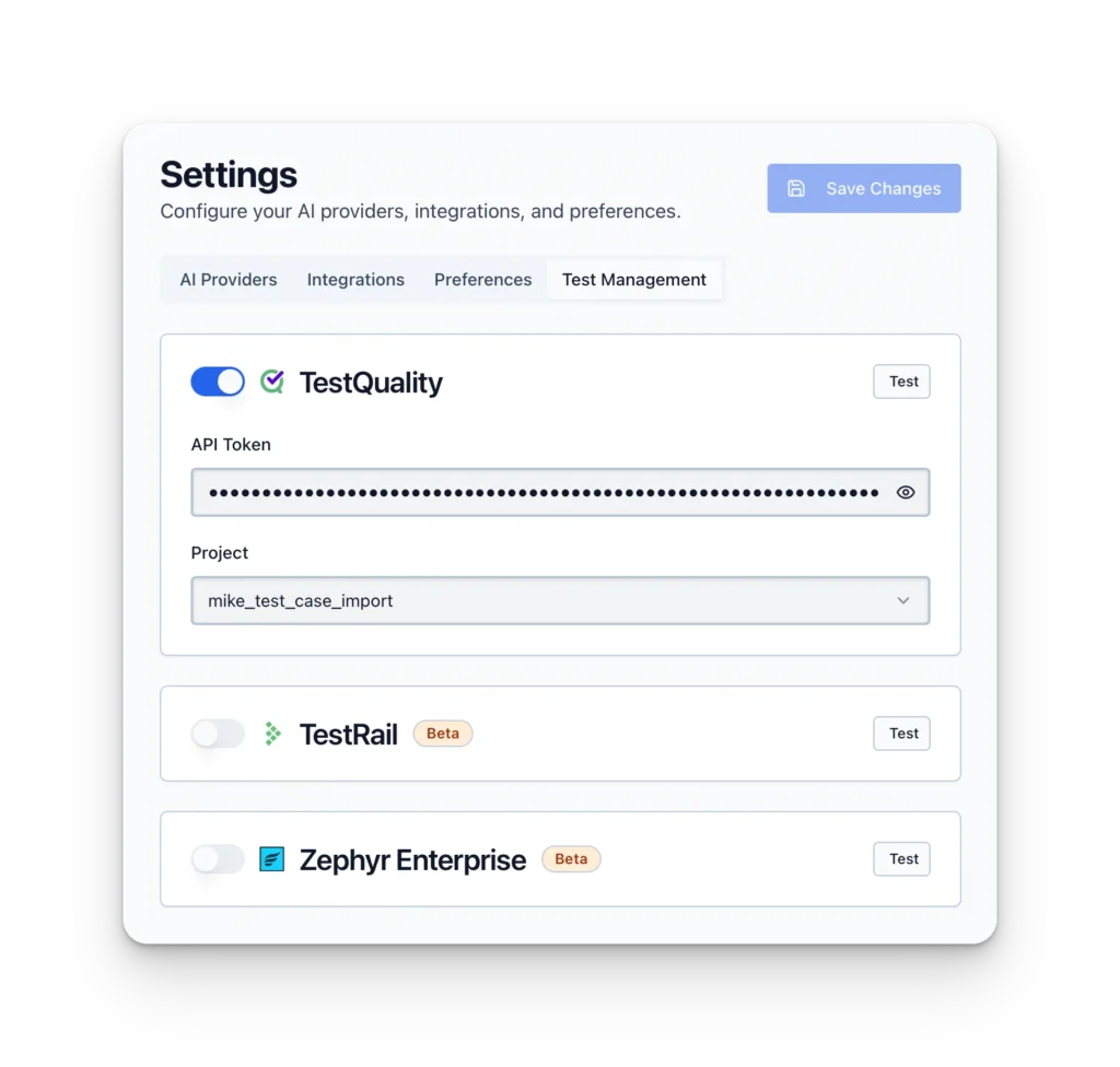 AI Powered Test Case Story-Driven Test Management Integrations