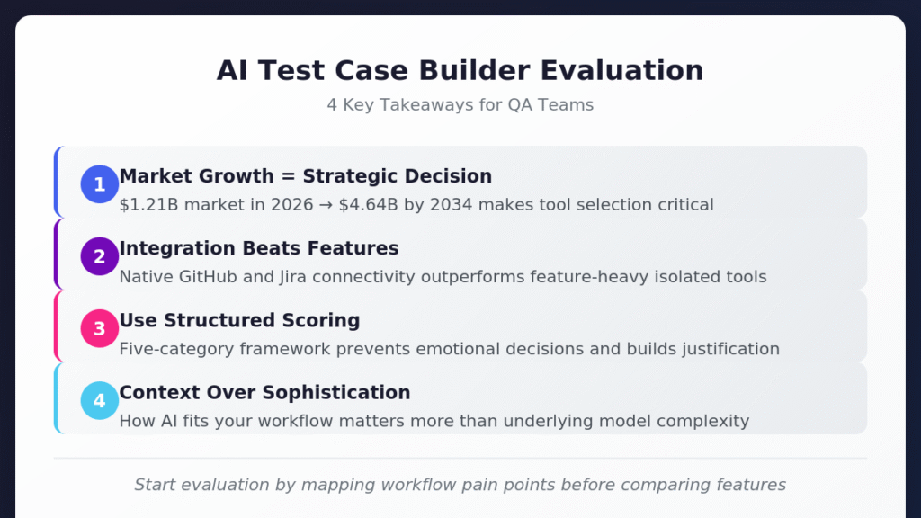 AI Test Case Builder Evaluation Key Takeaways