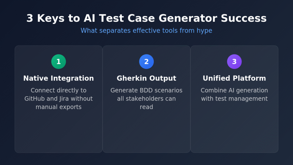 3 Keys to AI Test Case Generator Success