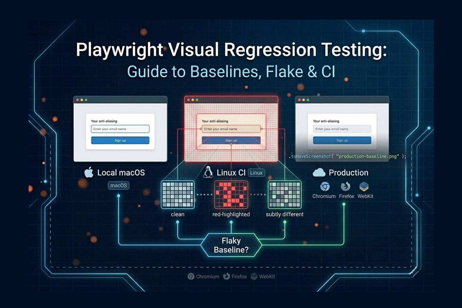 Playwright Visual Regression Testing Guide Baselines Flake-CI | TestQuality
