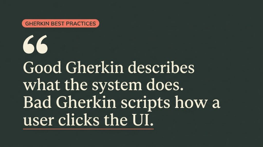Gherkin best practices 