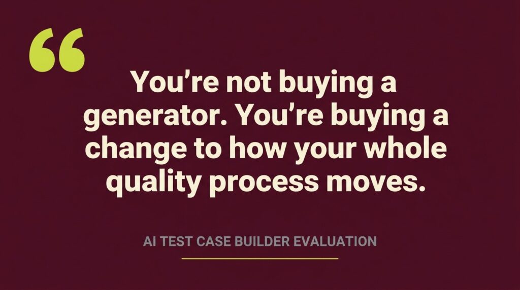 AI test case builder evaluation
