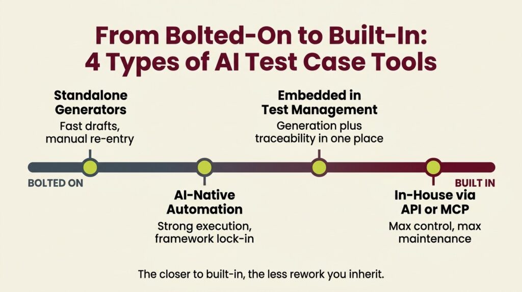 4 Types of AI test case tools 