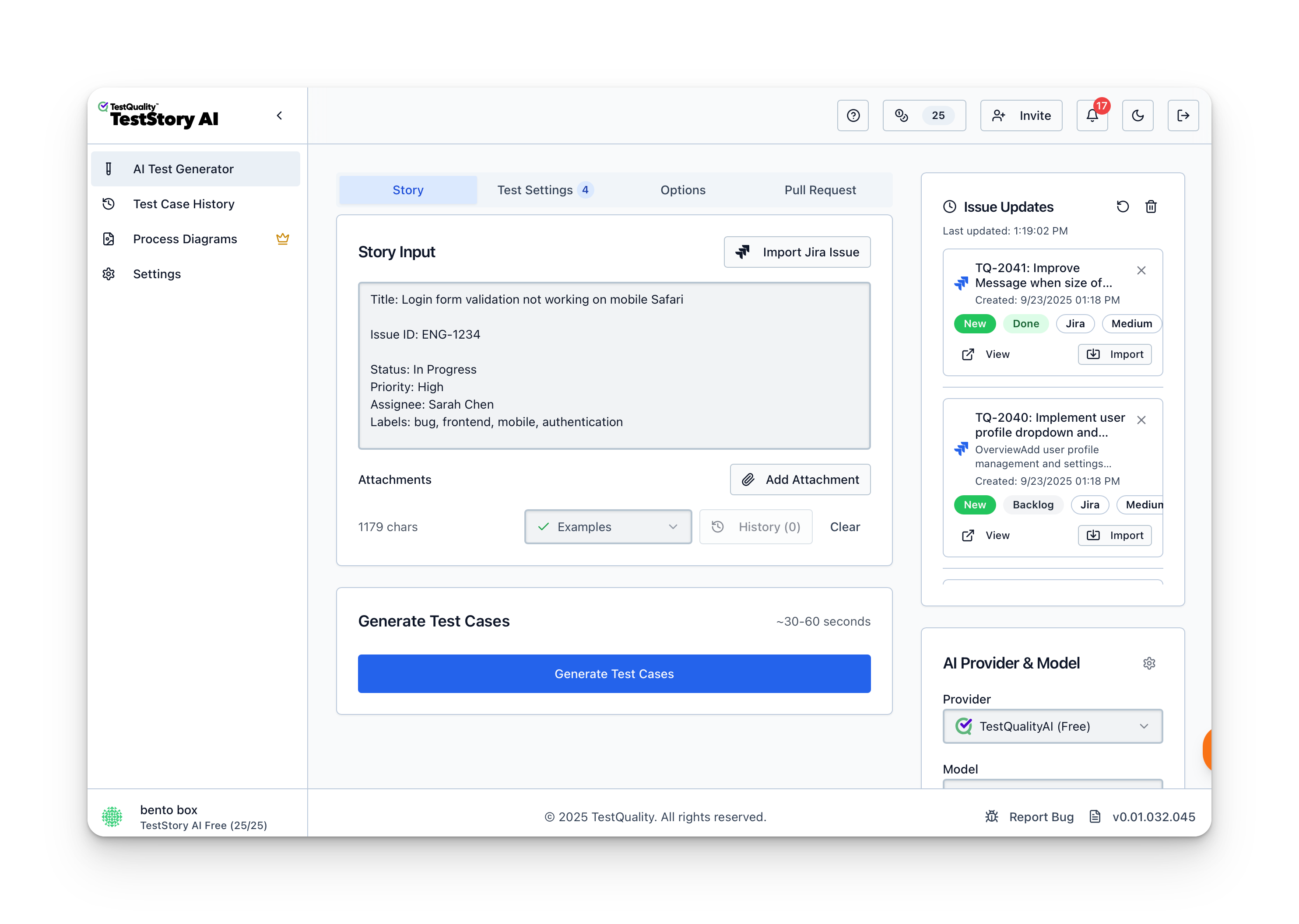 Teststory.ai the AI Test Case Builder